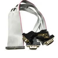 IPC Serial Port Cable Main Board 1 Point 4 DB9 Pin COM Line 40P To 4 Port COM IDE (2.0 Spacing) 0.3m