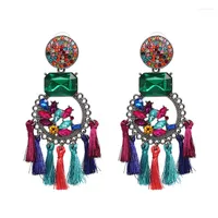 Dangle Earrings Arrival Bohemian Tassel Crystal Drop For Women Big Statement Vintage Wedding Fashion Jewelry Bijoux
