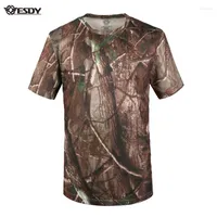 Men's T Shirts ESDY Camouflage Shirt Men Summer Tshirt Quick Drying Short Sleeve Tee Mens Sports Tops Tactical Outdoor Military