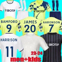 2022 2023 Bamford Soccer Jerseys 22 23 24 Leeds Home Klich Aaronson Harrison Llorente Uniteds Sinisterra James Men Kids Kids Kids Shirts Fans Player نسخة