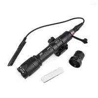 Flashlights Torches M600C Training Tactical Torch Outdoor Strong Light LED Long Bright Lighting With Mouse Tail Wire Control Waterproof