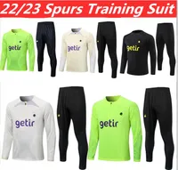 22/23 Hot Spurs Training Suit Soccer Dele Son Soccer Jerseys Ham Bale Kane Hojbjerg Bergwijn Lo Celso Men Kit Shirts Långärmad spårdräkt Chandal