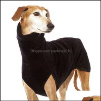 Dog Apparel Supplies Pet Home & Garden S-5Xl Greyhound Clothes Winter Autumn Turtleneck Coat Jacket Pharaoh Hound Great Dane Plove265Q