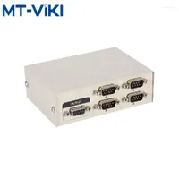 Computer Cables MT-VIKI 4 Ports RS232 Switch DB9 Pin COM Port Sharer In 1 Out Serial Sharing Device Button MT-232-4
