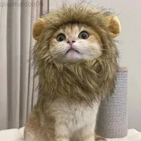 Cat Costumes Cat Cute Lion Mane Cat Wig Pet Small Dog Cats Costume Lion Mane Wig Cap Hat for Cat Dogs Fancy Costume Cosplay Toy Pet Supplies AA230321