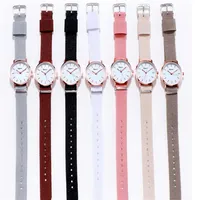 7 Style Nylon Belt Quartz Watch Female Students Simple Fresh Girl Watches Whole Womens Wristwatches262Z