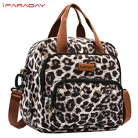 Ice PacksIsothermic Bags iFARANDY Women Lunch Insulated Convertible Backpack Cooler Tote with Strap Leopard 230321