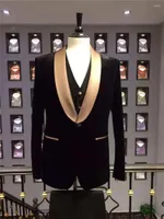 Men's Suits Customize Groom Tuxedos Velveteen Men's Suit Jacket Blazers Halloween Costume Elegant For Luxury Man Suit's Wedding 295