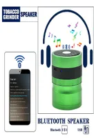 Bluetooth Speakers Grinder 2 in 1 Audio grinders 62mm with Aluminum Tobacco Cigarette Grinder Spice Crusher Car Audio GGA9951300512