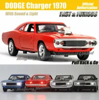 132 Scale Diecast Alloy Metal Luxury Sports Car Model For DODGE Charger 1970 For FASTFURIOUS Collection Model Toys Car6770316