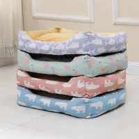 Dog Kennels Pet Mat Detachable Washable Teddy Dog Cat Bed Sleeping Rest Bag Puppy Cat Supplies275i