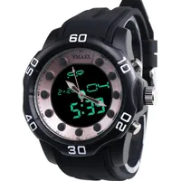 2020 Men's Watches SMAEL Brand Aolly Dual Display Time Clock Fashion Casual Electronics Swim Dress Wristwatches 2017 Sell2664