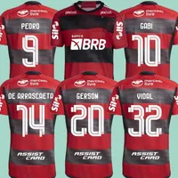 2023 2024 Flamengo soccer jerseys VIDAL DE ARRASCAETA GABI football shirts PEDRO B.HENRIQUE E.RIBEIRO camisa Flamengo 23 24 jersey