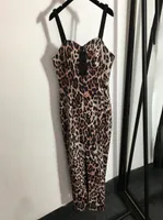Luxurys Leopard Womens Dress Sexy Sleeveless Sling Dress Summer Vintage Street Style Dresses4478163
