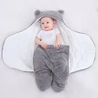 Blankets Baby Sleeping Bag Ultra-Soft Fluffy Fleece Born Receiving Blanket Infant Boys Girls ClothesSleeping Nursery Wrap Swaddle