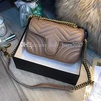 Women Lady Messenger Bags Love heart V Wave Pattern Satchel Luxury Designers Genuine Leather Shoulder Bag Chain Handbags Purse Man210b