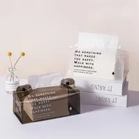 Tissue Boxes & Napkins Car Toilet Pumping Box PU Leather Living Room Office Home Furnishing Creative Cute Nordic Wind Light Luxury219e