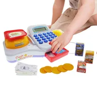 Other Toys Cash Register Children Cashier Kid Simulation Electronic Counter Verification Role Gift Pretend Play 230320