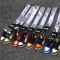 OF series brand key Pure Handmade Basketball Shoes Model 3D Men and Women Key Car key chain Chains Individual Creative Collection 3210