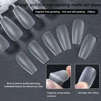 False Nails Manicure Tool Nail Gel Tips Art Press On Finger Extension Fake Almond Square Coffin Full Cover