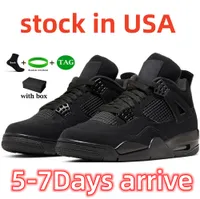 Chaussure de basket-ball Running 4s Sports Sneakers Military Black Cat Sail Red Thunder White Oreo Cactus Jack Blue University Infrared Cool Grey U.S.Warehouse Shipping