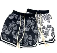 Men's Shorts Summer Harajuku Men Shorts Bandana Pattern Fashion Hip Hop Men's Brand Short pant Bottoms Elastic Wais Man Casual pants 230321