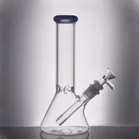 Cheapest Glass Beaker Bong Hookah Thickness 14mm Joint Dab Rig Bong Smoing Water Pipe Ice Catcher with Downstem and Oil Bowl Dhl Free