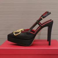 Дизайнерские туфли обувь Satin Women Sandals Платформа высокие каблуки модная вечеринка.
