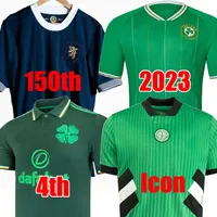 2023 İskoçya 150. Yıldönümü Futbol Formaları Mavi Özel Baskı Yeşil İrlanda Ana Sayfa 2023 2024 Futbol Gömlek 23 24 Üniformalar Erkekler Çocuk Setleri Üniforma