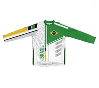 Racing Jackets 2023 Brazil Men's Cycling Jersey Custom Road Mountain Race Jacket Clothes