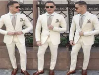 Men039s Suits Blazers Beige Blazer Pants Design Men Suit Groom Tuxedo Slim Fit Two Pieces Custom Wedding Prom Blazer15677099
