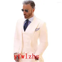 Men's Suits Customize Groom Tuxedos Wool Blend Men's Suit Jacket Blazers Halloween Costume Elegant For Luxury Man Suit's Wedding 280