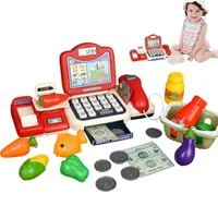 Other Toys Play Cash Register Kids Pretend Store Electronic With Sound Money For Learning Mathematics Grocery Gift Child 230320