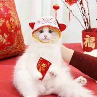 Cat Costumes Cute Novelty Headwear Pet Costume for Cats Kitten Puppy and Small Dogs Birthday Theme Party Photo Prop AA230321