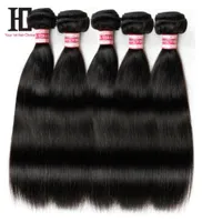 Top Brazilian Virgin Hair Straight 5 Bundles Brazilian Straight Human Hair Mink Brazilian Hair Weave HC Hair Products9483578