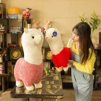 Alpaca Doll Plush Toys Cute Lamb Sleeping Pillow Cloth Doll Children Doll Birthday Gifts