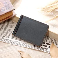 New 2019 Men Leather Brand Luxury Wallet Mens Leather Magic Credit Card ID Holder Money Clip Wallet Mens Wallet Leather220m
