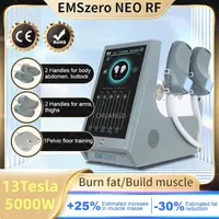 EMSZERO Neo Hiemt Machine Beauty Equipment com 2/4/5 alças 13 Tesla Hi-EMT Novo Estimulador Músculo Eletromagnético 5000W