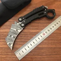 Karambit Bearing Folding Claw Knife 440C Blade Steel Handle Outdoor Hunting Self Defense Survival Knives BM51 Squid Snake Sea Mons211F