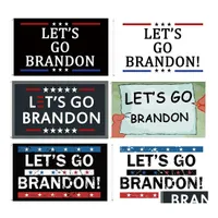 Banner Flags 2024 Lets Go Brandon Trump Election Flag 150X90Cm Custom Outdoor Decorate Drop Delivery Home Garden Festive Party Suppli Dhqzi