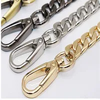 120cm Gold Metal Chain Straps For Bags Shoulder Handbag Chains DIY Belt Hardware For Handbags Strap Handle Bag Parts Accessories233g