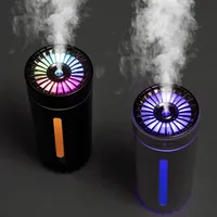 Other Home Garden Portable 300ml Ultrasonic Humidifier USB Car Air Freshener Mist Maker Fogger With Colorful LED Night Light Aroma Diffuser 230320