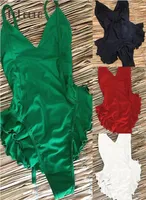 2021 Sexy One Piece Swimsuit Women Swimwear Push Up Monokini Ruffle Solid Swimsuit Bathing Suit Women Swimming Suit for4814584