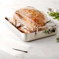 Disposable Dinnerware 100pcs Heat Resistance Nylon-Blend Slow Cooker Liner Roasting Turkey Bag For Cooking Oven Baking Bags Kitche277C