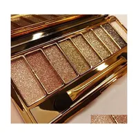 Eye Shadow 9 Colors Fashion Eyeshadow Palette Matte Glitter Makeup Cosmetics For Women Wholesale Nude Shades Drop Delivery Health Be Dha0F
