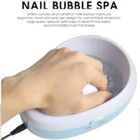 CE Electric Nail Bubble Massage Jet Spa Hand Bowl Spa Nail Art Hand Wash Remover Soak Bowl DIY Salon Nail Spa Bath Treatment Manic255e