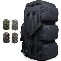 90L Large Capacity Tactical Backpack Men's Military Waterproof Oxford Hiking Camping Bags Wear-resisting Travel Backpacks Q07287M