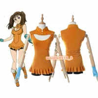 The Seven Deadly Sins Imashime no Fukkatsu Diane Top Shorts Cosplay Costume2784