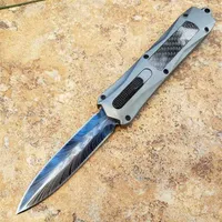 US Italy Style Feathered Tactical Automatic Knife D2 Blade Hunting Self Defense Pocket Auto Knives UT85 UT88 BM 3300 3350 9400 485311a