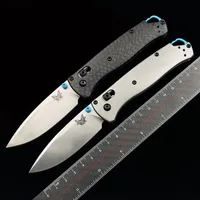 Benchmade 535-3 Bugout AXIS Folding Knife 3 24 S90V Satin Plain Blade TC4 Handles Outdoor Camping Hunting Pocket Kitchen ED318R